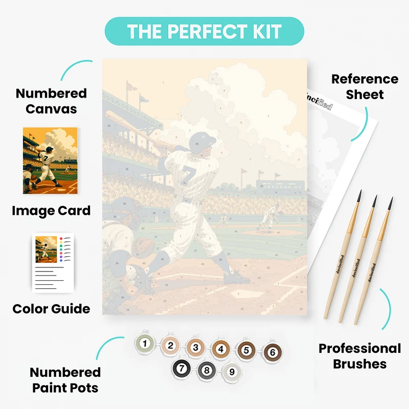 Pinstripe Power Swing - Paint by Numbers Kit