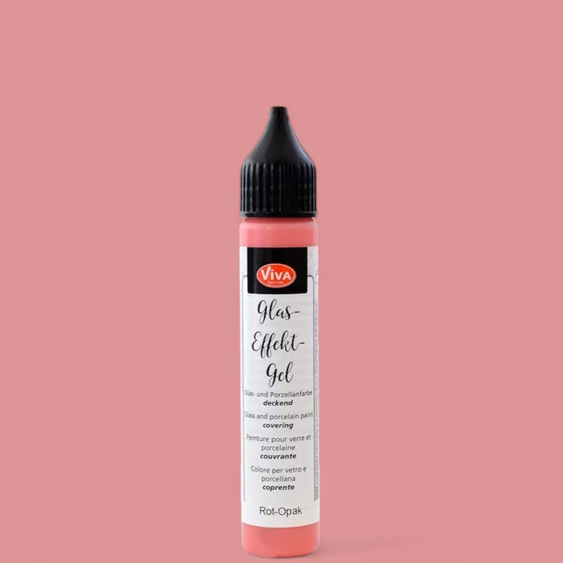 Viva Decor . Glas-Effekt-Gel . Deckend. Rot