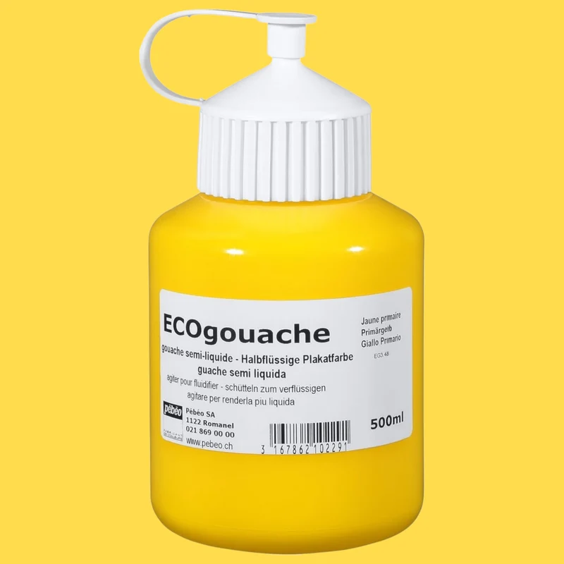 Pébéo Ecogouache Primärgelb – 500 ml