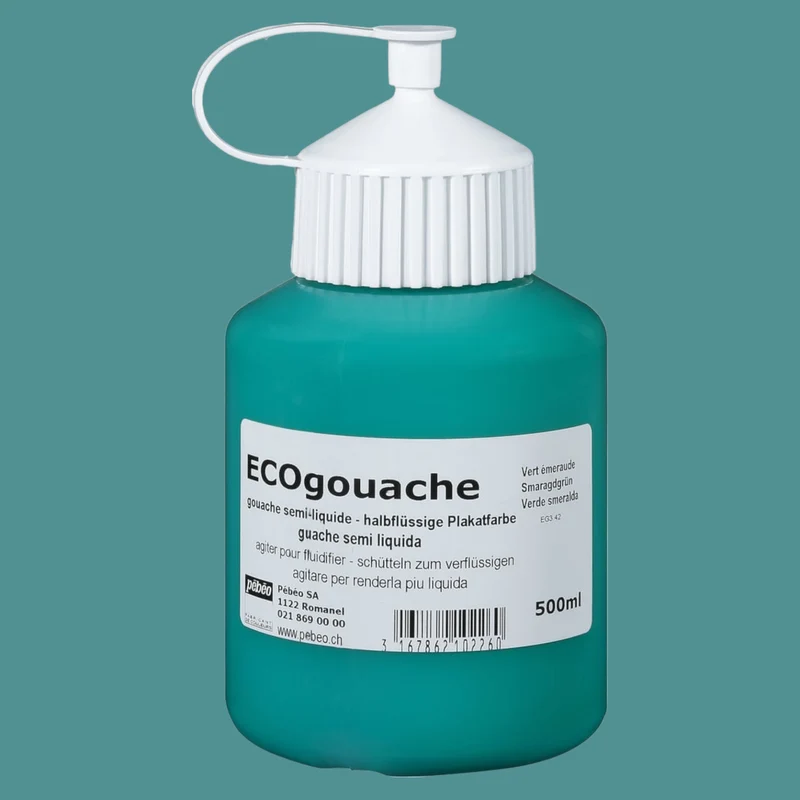 Pébéo Ecogouache Smaragdgrün – 500 ml
