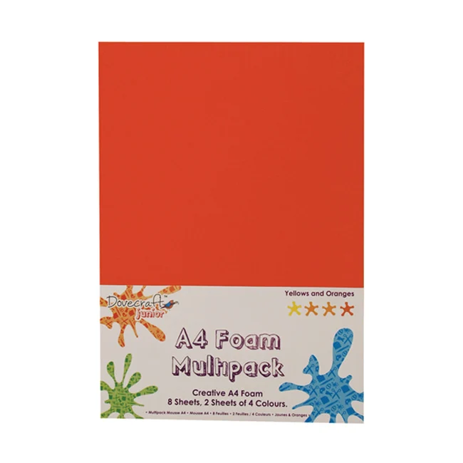 Dovecraft - Foam - Yellow-Orange 8pk - A4