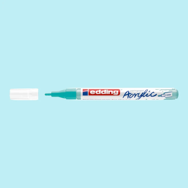 Edding 5300 Acrylmarker opulent türkis 934 , Rundspitze 1-2 mm