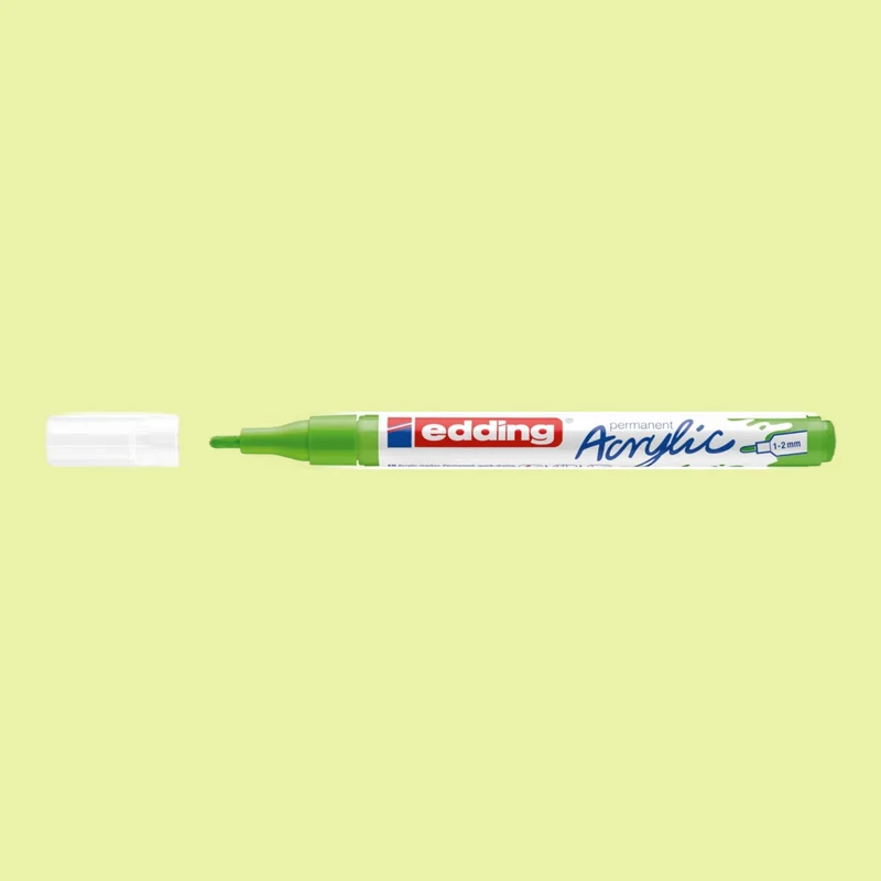 Edding 5300 Acrylmarker gelbgrün 927 , Rundspitze 1-2 mm