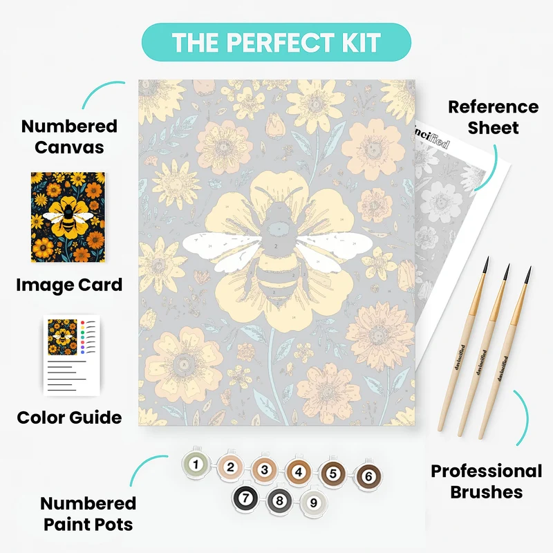 Bumblebee Garden - Paint by Numbers Kit