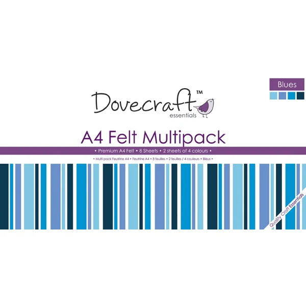 Dovecraft - A4 Felt - Blues