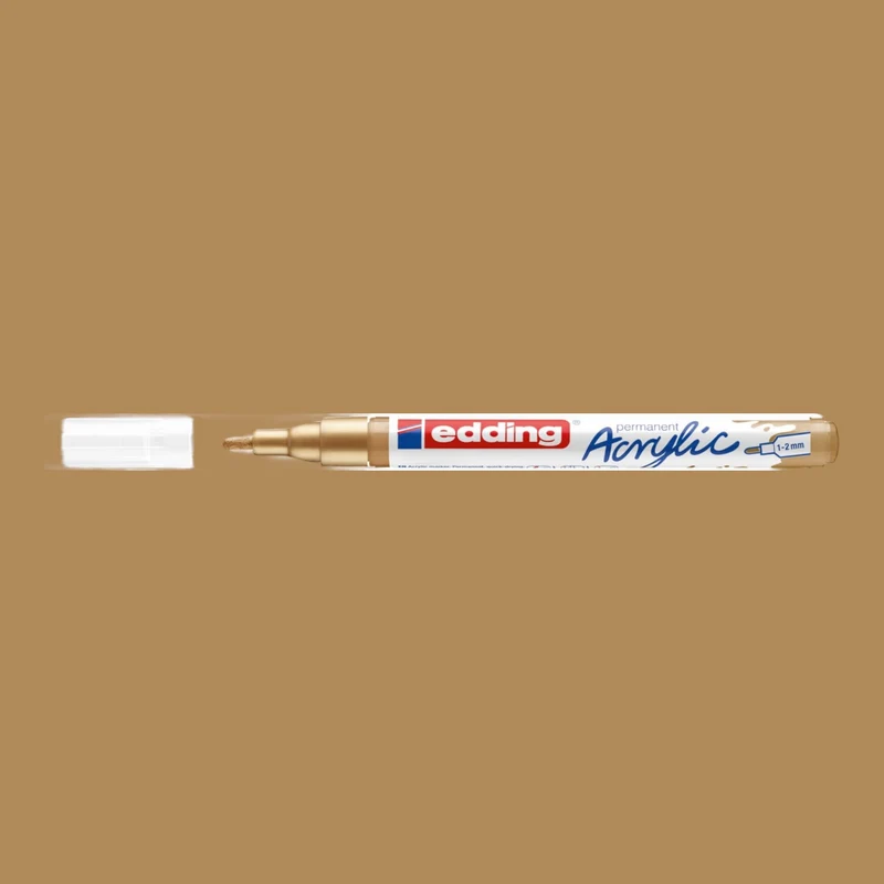 Edding 5300 Acrylmarker reichgold 924 , Rundspitze 1-2 mm