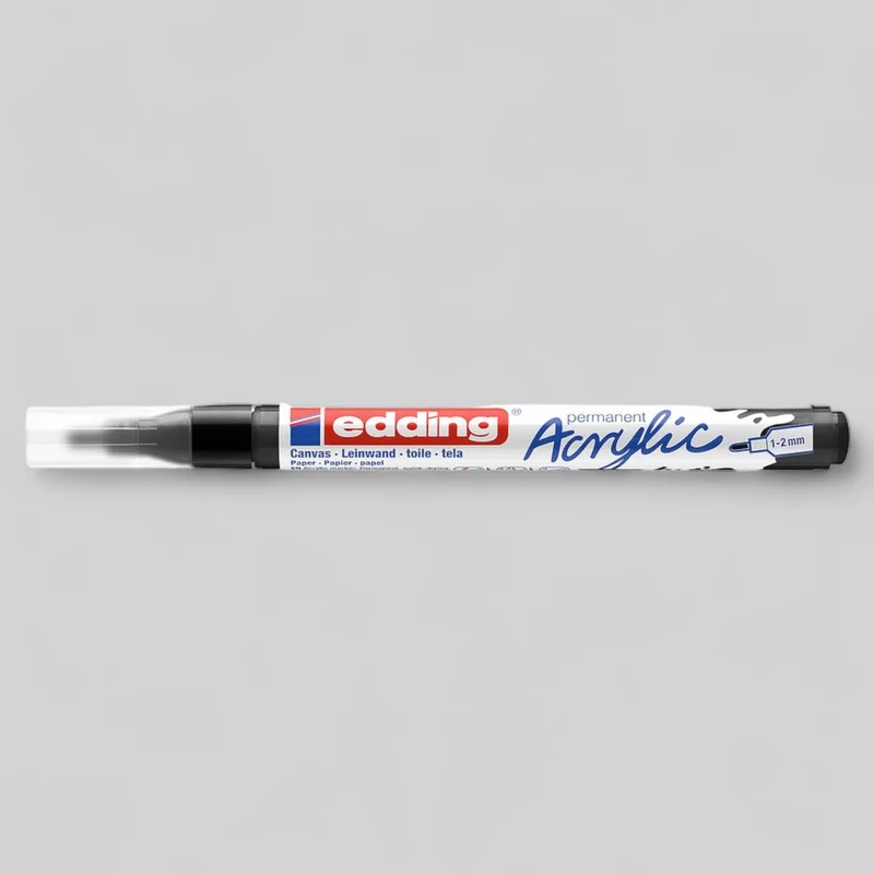 Edding 5300 Acrylmarker Tiefschwarz 901, Rundspitze 1-2 mm
