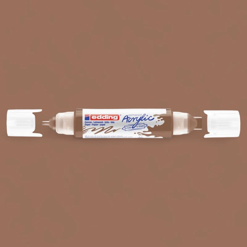 Edding 5400 Acryl 3D Double Liner haselnuss 919 , Tubenspitze 2-3 mm . 5-10 mm