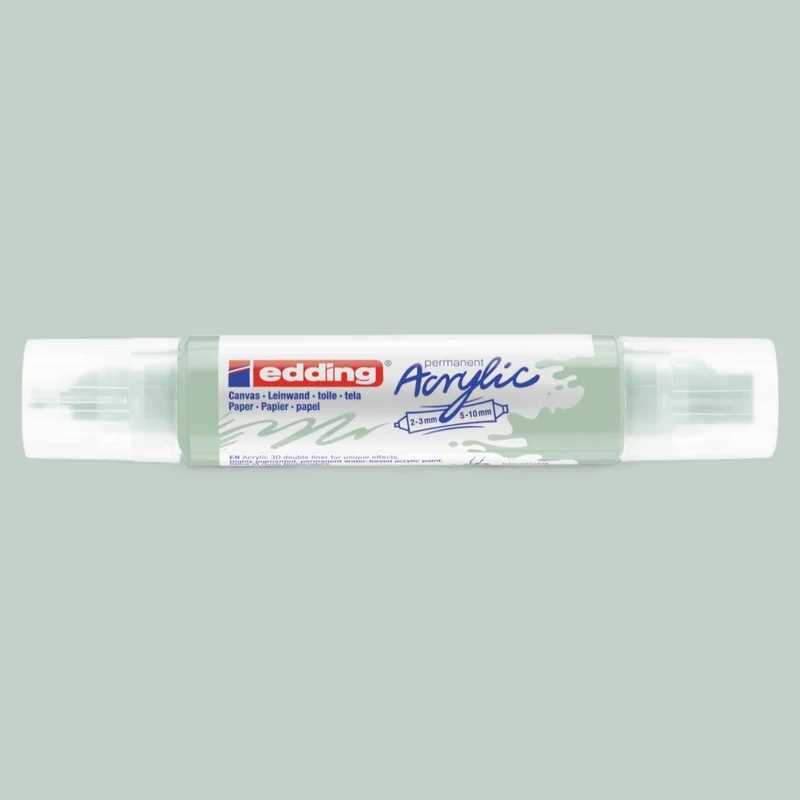 Edding 5400 Acryl 3D Double Liner mild mint 928 , Tubenspitze 2-3 mm . 5-10 mm