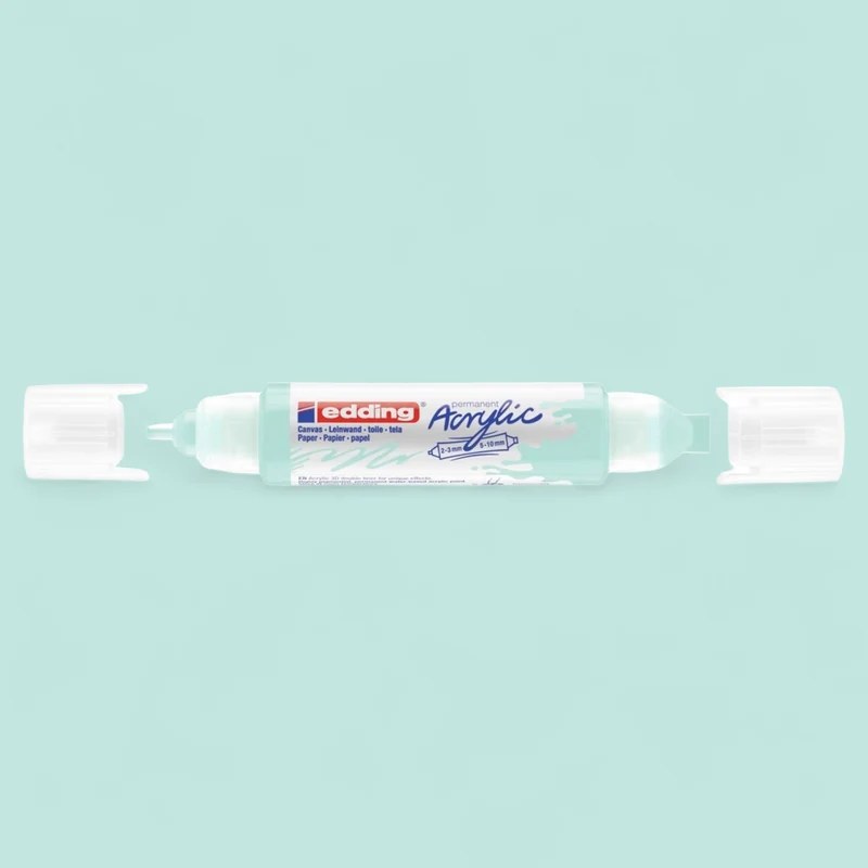 Edding 5400 Acryl 3D Double Liner pastellblau 916 , Tubenspitze 2-3 mm . 5-10 mm