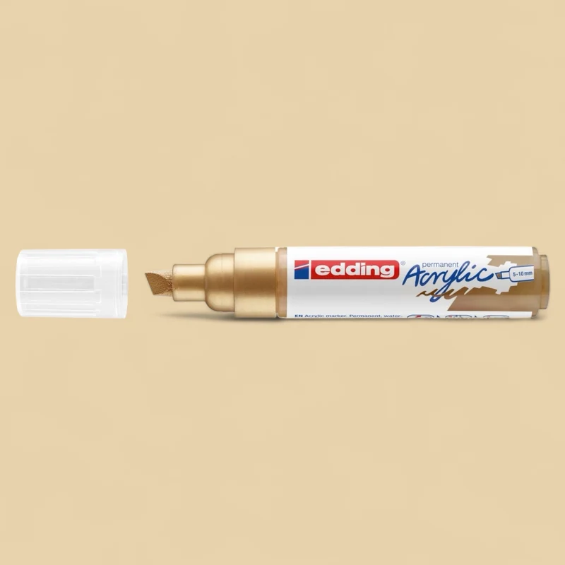 Edding 5000 Acrylmarker reichgold 924 , Keilspitze 5-10 mm