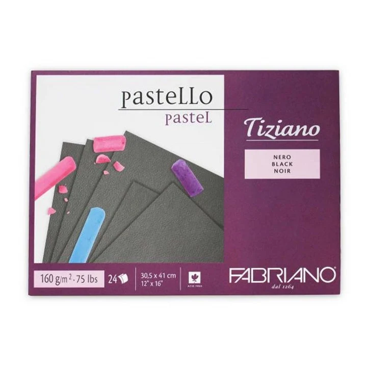 FABRIANO Tiziano Black Paper Pad for Pastels