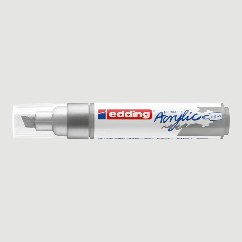 Edding 5000 Acrylmarker Silber 923 , Keilspitze 5-10 mm