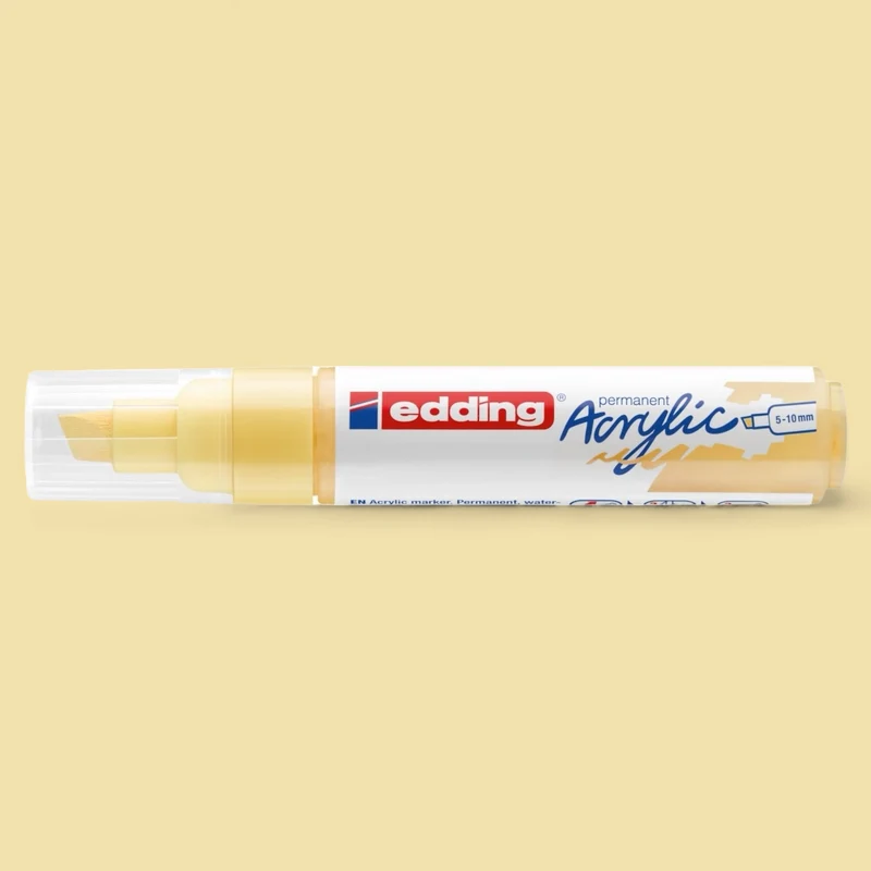 Edding 5000 Acrylmarker pastellgelb 915 , Keilspitze 5-10 mm