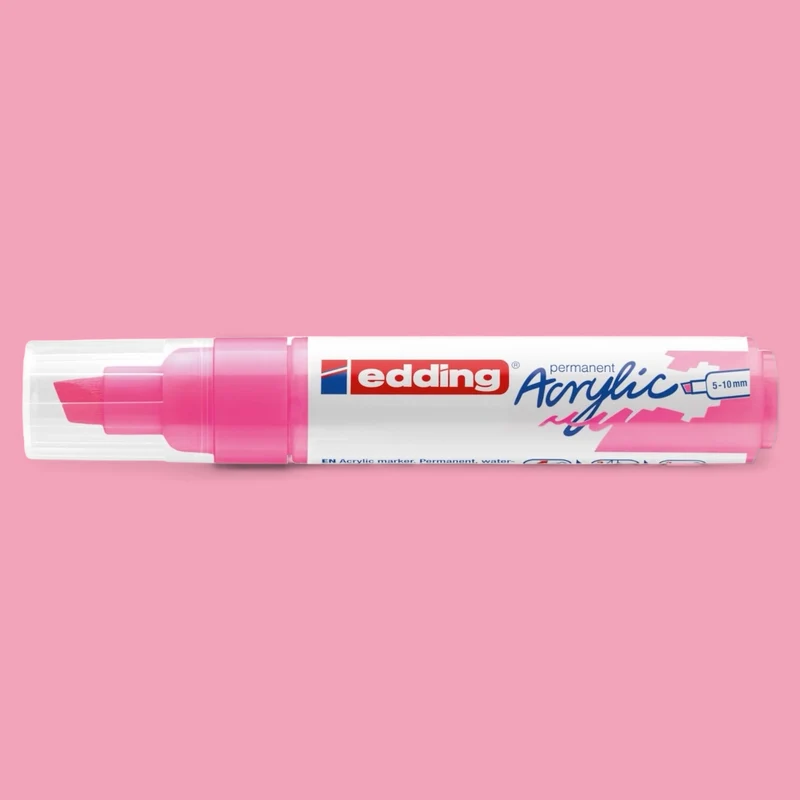 Edding 5000 Acrylmarker neonpink 069 , Keilspitze 5-10 mm