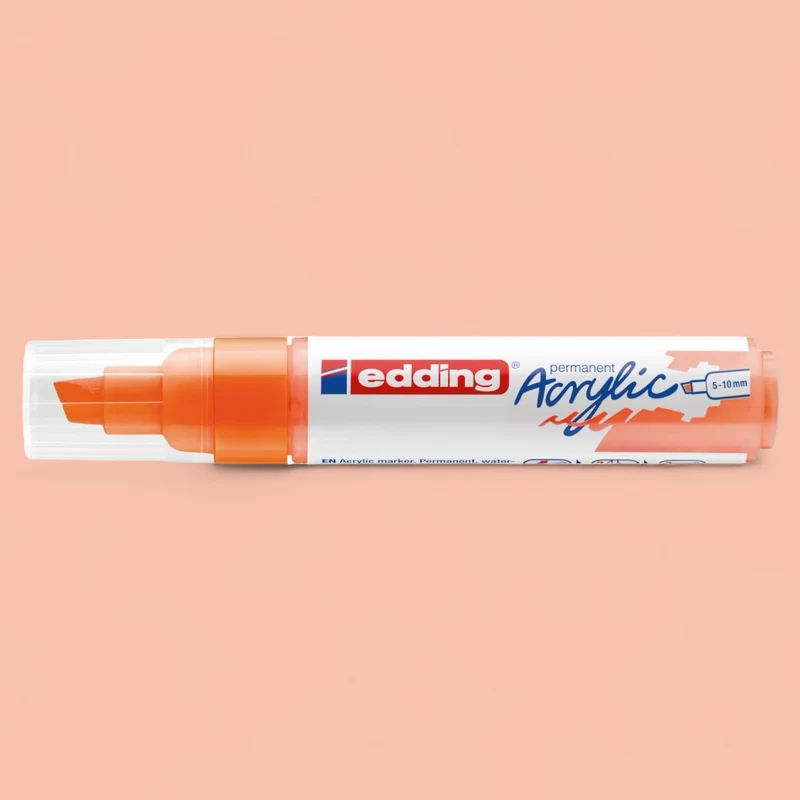Edding 5000 Acrylmarker neonorange 066 , Keilspitze 5-10 mm