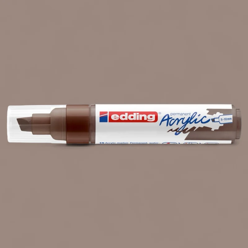 Edding 5000 Acrylmarker schokoladenbraun 907 , Keilspitze 5-10 mm