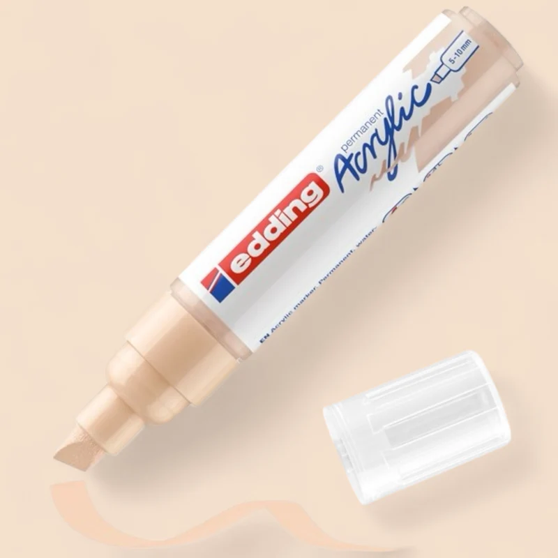 Edding 5000 Acrylmarker warmbeige 255 , Keilspitze 5-10 mm