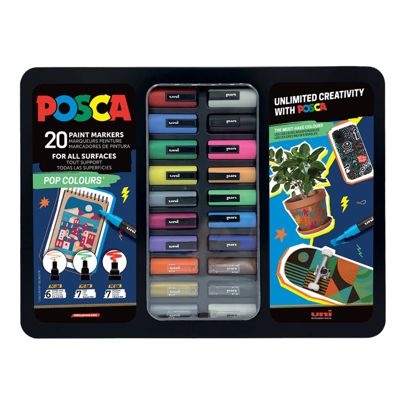 Posca Acrylstifte Set – verschiedene Varianten