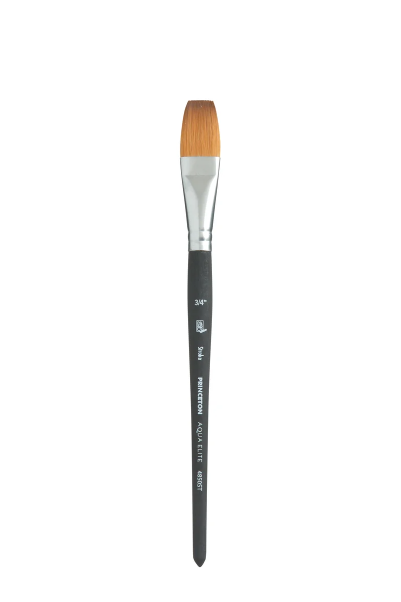 Pennello piatto per acquerello PRINCETON Aqua Elite sintetico Kolinsky Stroke