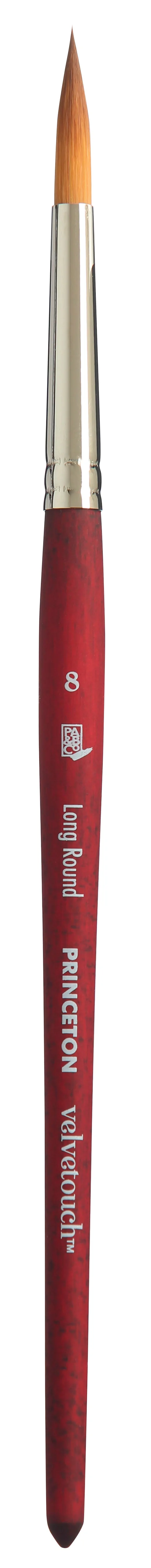 PRINCETON Velvetouch Universal-Rundpinsel Long Round mit kurzem Stiel