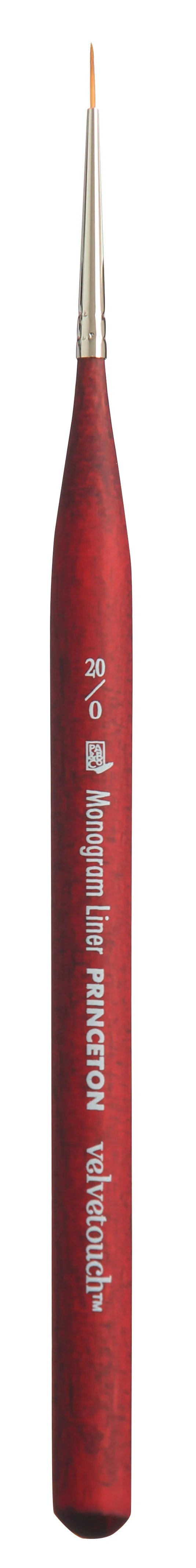 Pennello sintetico multiuso PRINCETON Velvetouch Monogram Liner misura 20/0