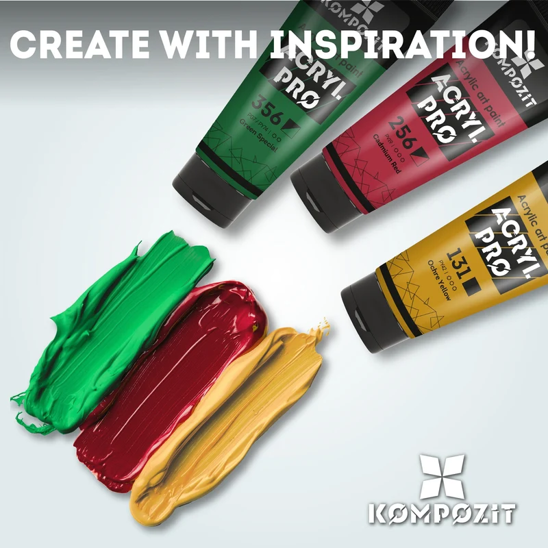 Acrylfarben-Set Kompozit ACRYL PRO in Box – 42 x 75 ml