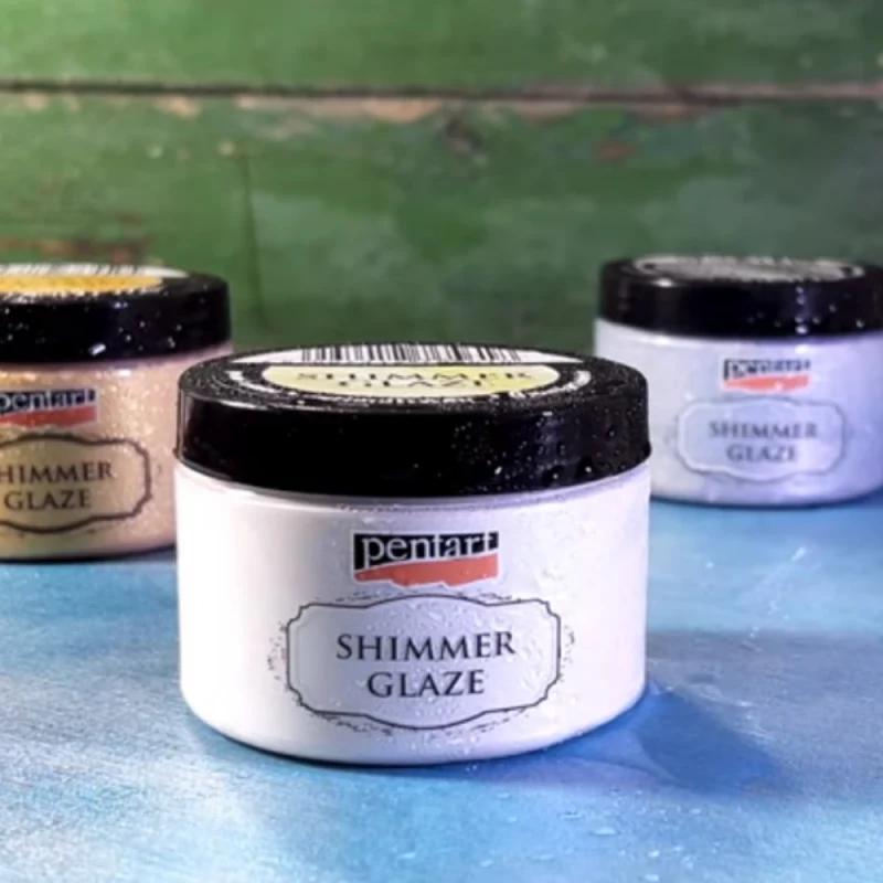 Γυαλιστερό βερνίκι με glitter Pentart Junior Paints Shimmer Glaze 150 ml