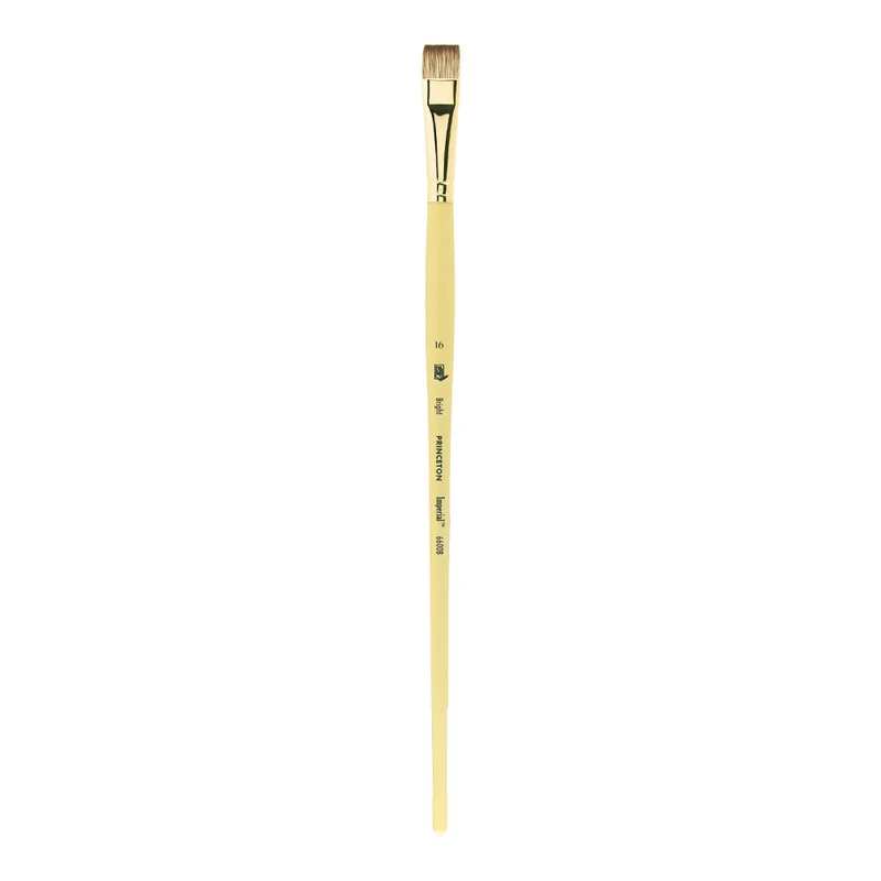 Ploščat čopič PRINCETON Imperial Bright sintetični Mongoose z dolgim ročajem