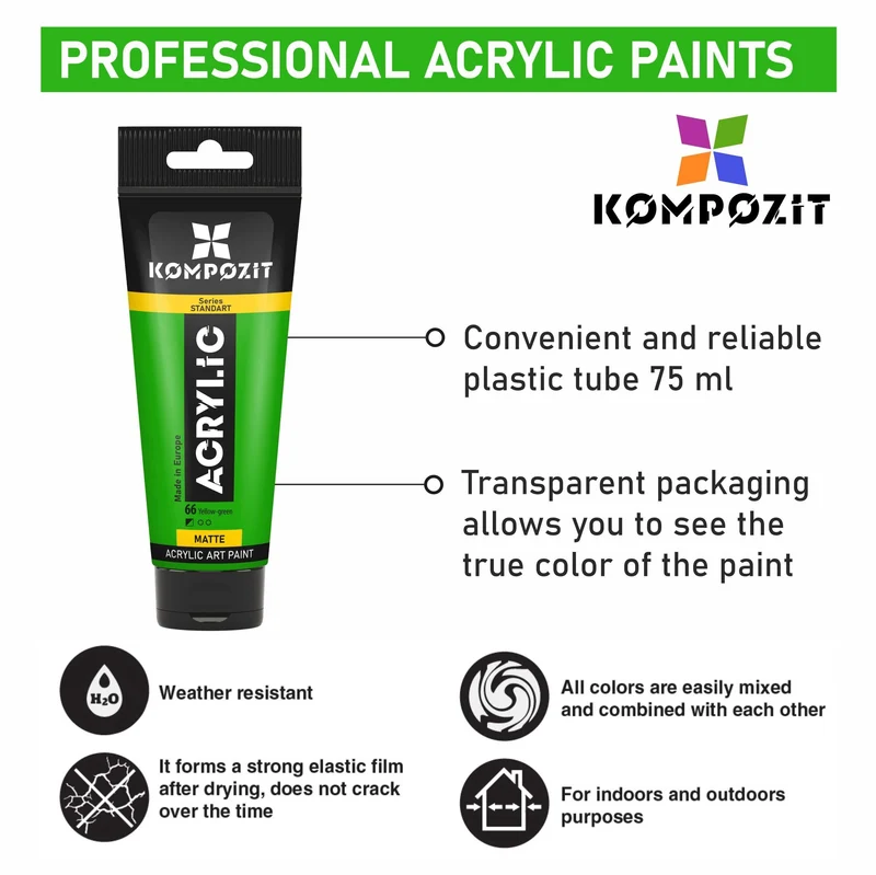 Akrylová farba STANDART Kompozit Metallic 75 ml