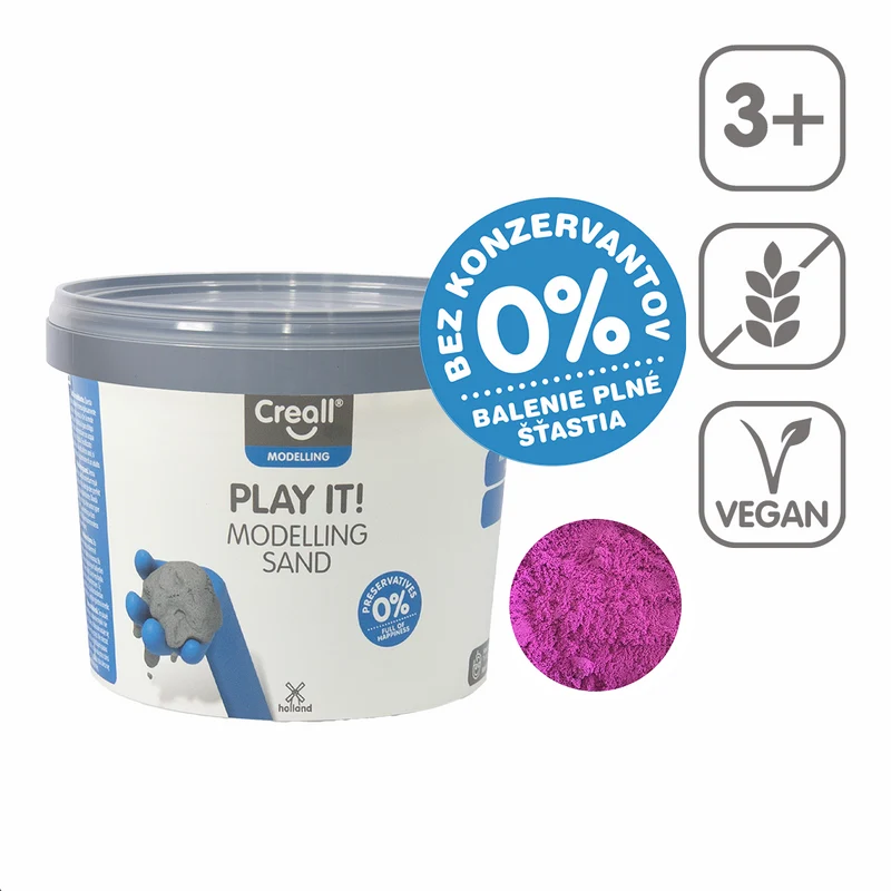 Άμμος πλαστελίνης Creall Play it! 750 g σε βαζάκι