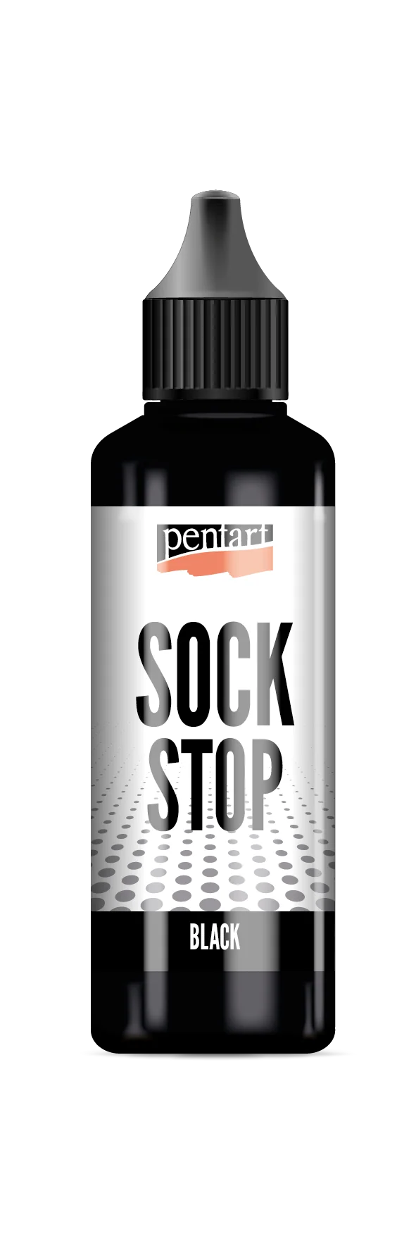 Pentart Sock stop υγρό αντιολισθητικό υλικό μαύρο 80 ml