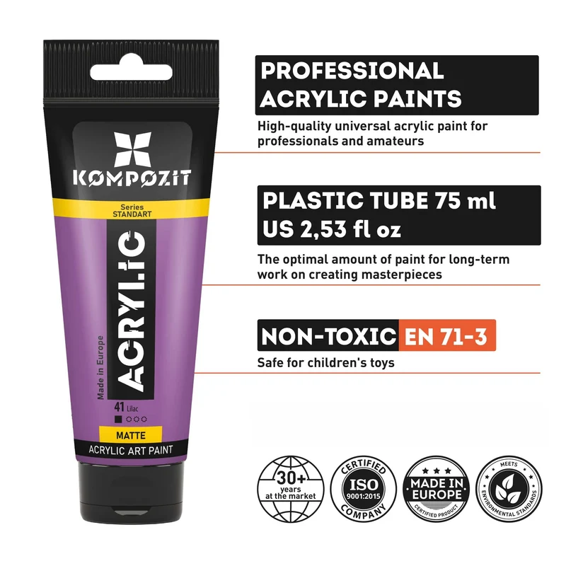 Ακρυλικό χρώμα STANDART Kompozit 75 ml