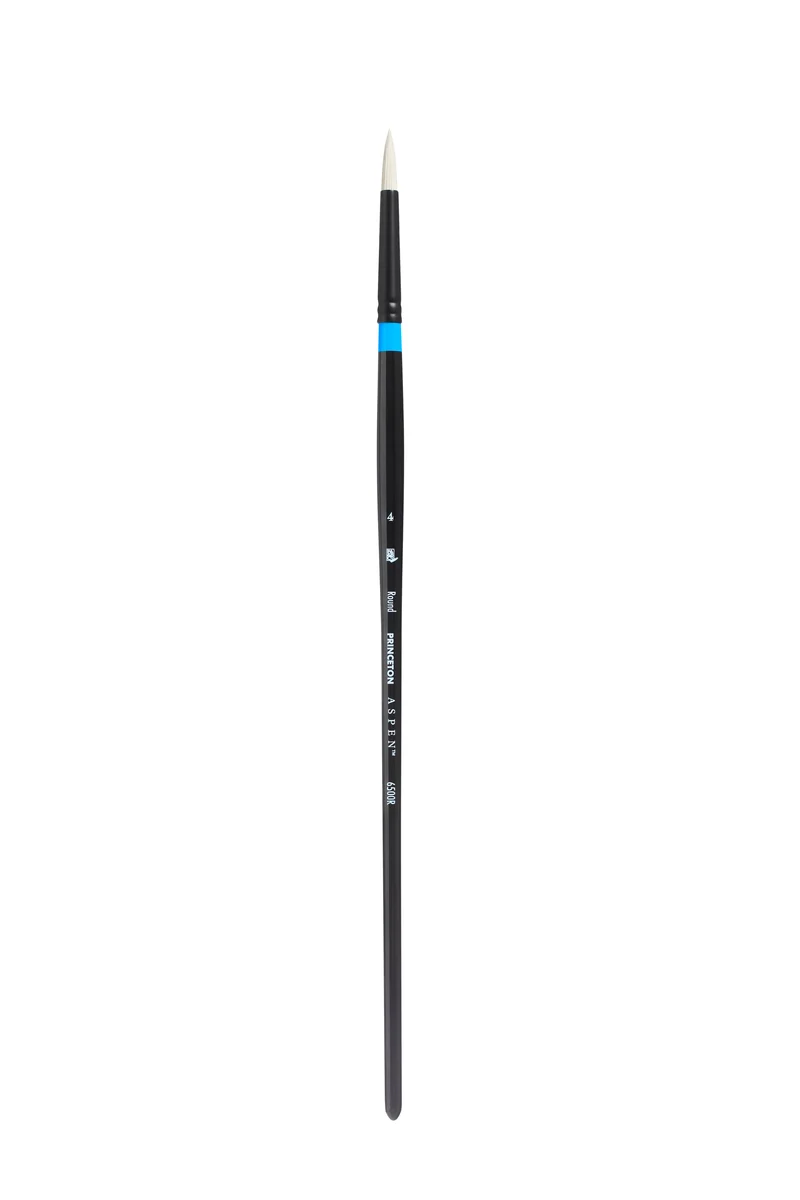 PRINCETON Aspen Rundpinsel mit Synthetikborsten und langem Stiel