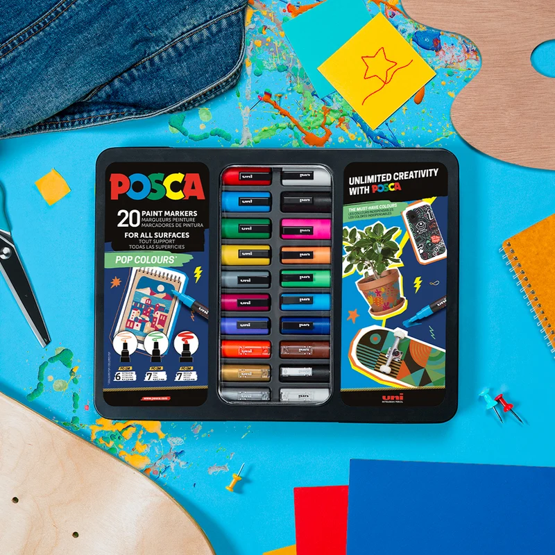 Set akrilnih markerjev Posca – različne različice