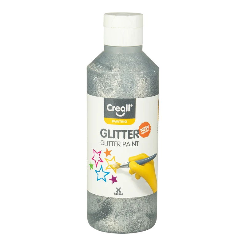 Svjetlucava boja Creall Glitter 250 ml - srebrna