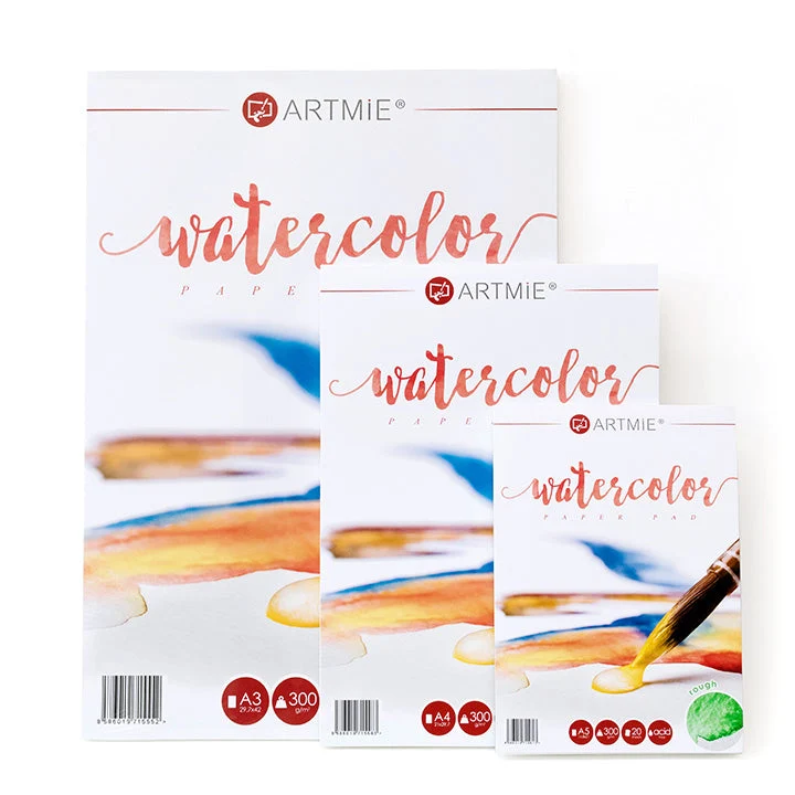 ARTMiE Rough Watercolor Paper Pad, 20 Sheets