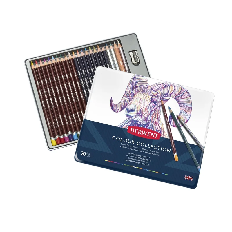 Derwent - Collection 24 Tin - Colour Pencil