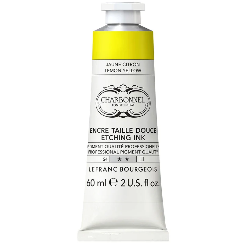 Charbonnel - Etching Ink - 60ml Lemon Yellow (S4)