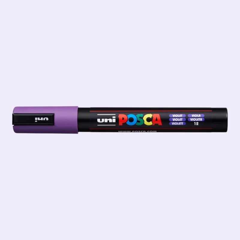 Uni Posca PC-5M Acrylmarker 1.8-2.5mm Violett 12