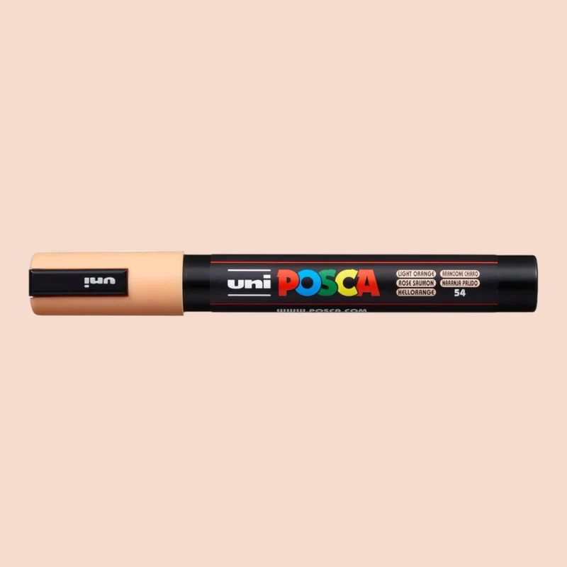 Uni Posca PC-5M Acrylmarker 1.8-2.5mm Hellorange 54
