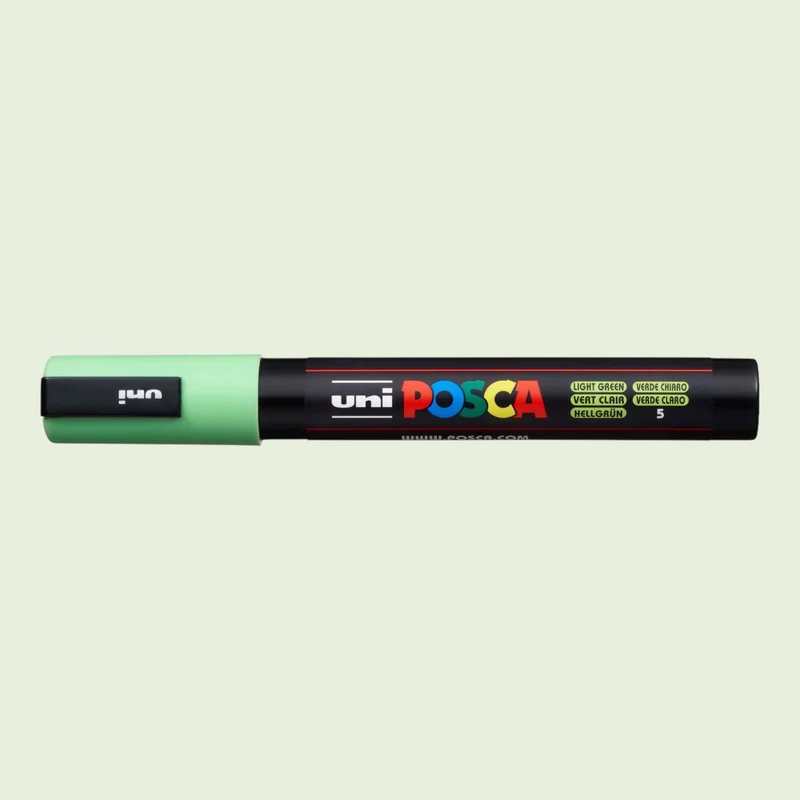 Uni Posca PC-5M Acrylmarker 1.8-2.5mm Hellgrün 5