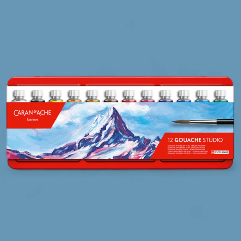 Caran d’Ache Gouache Studio – 12 Farbtuben