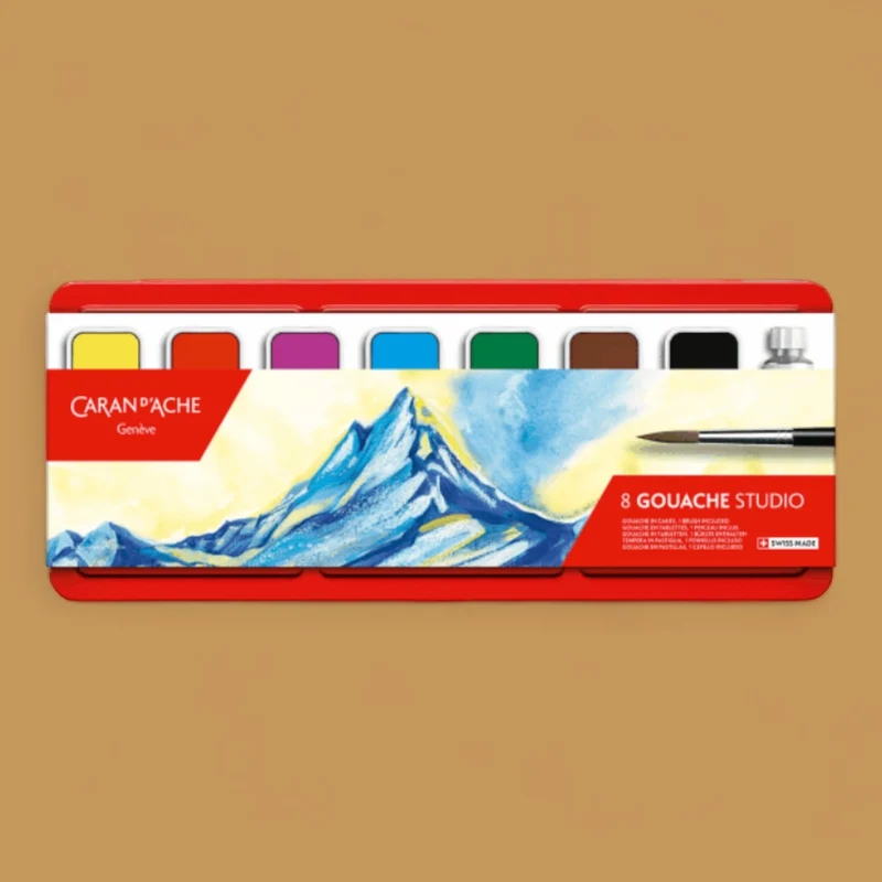 Caran d’Ache Gouache Studio – 8 Farben
