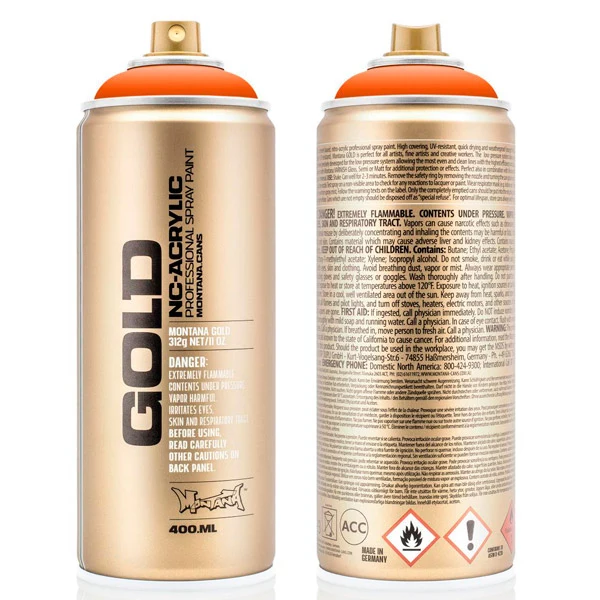 Montana - GOLD - Shock Orange - 400ml (S2010)