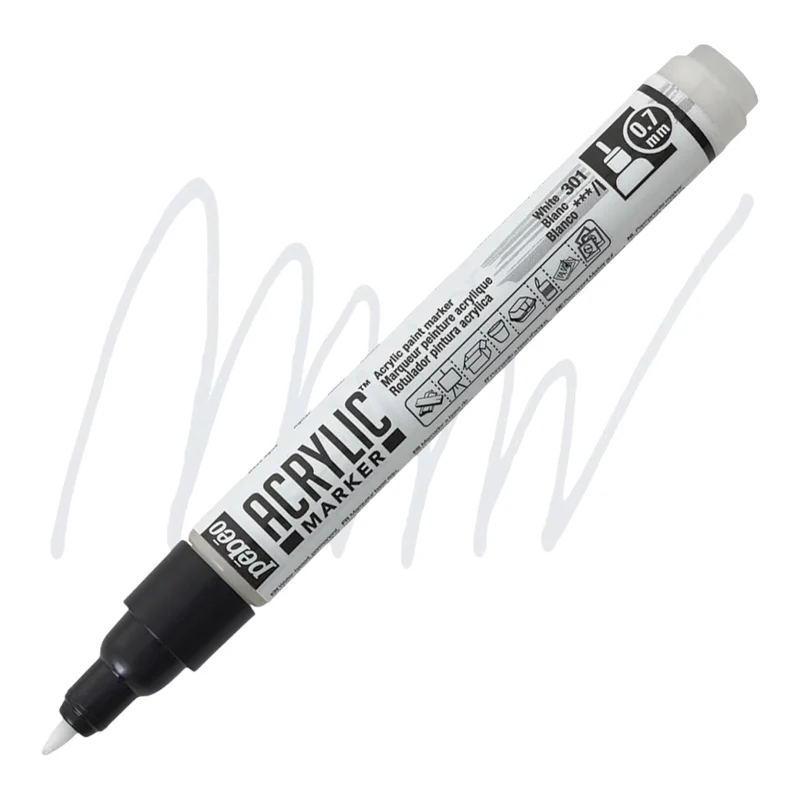 Pébéo Acrylic Marker – Precious Silver 56