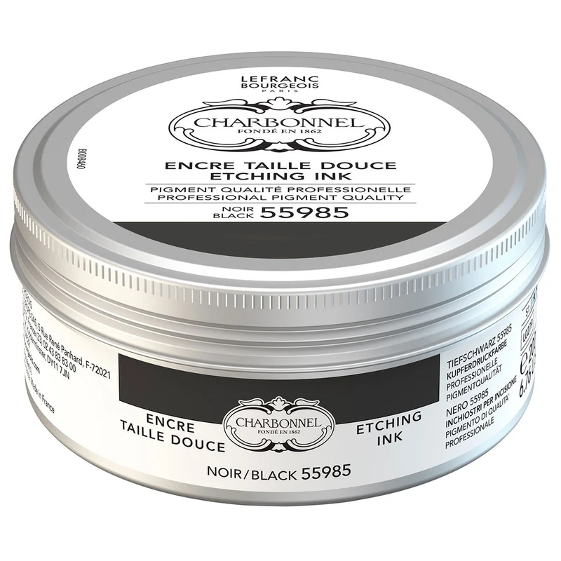 Charbonnel - Etching Ink - 200ml Black 55985 (S2)