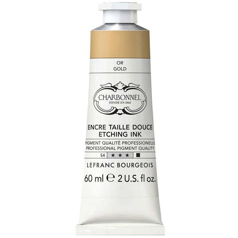 Charbonnel - Etching Ink - 60ml Gold (S4)