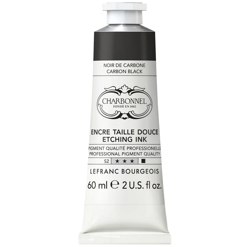 Charbonnel - Etching Ink - 60ml Carbone Black (S2)
