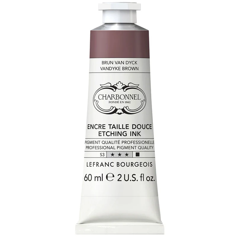 Charbonnel - Etching Ink - 60ml Vandyke Brown (S3)